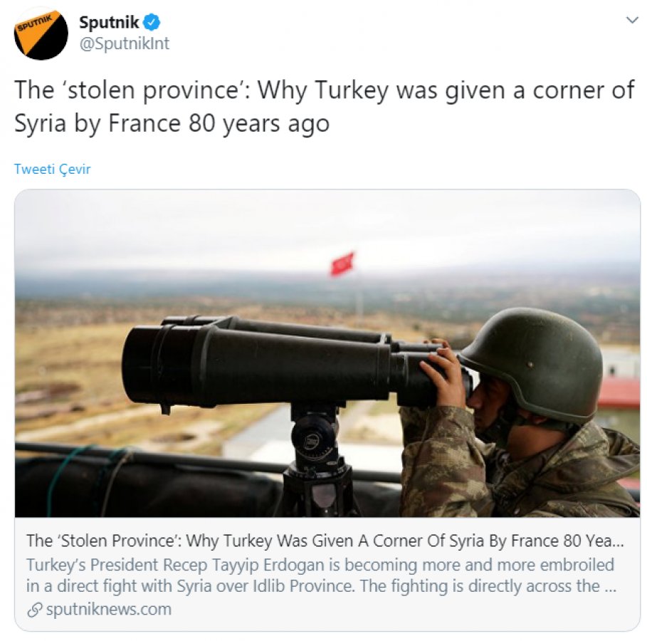 Ruslar Hatay'a göz dikti