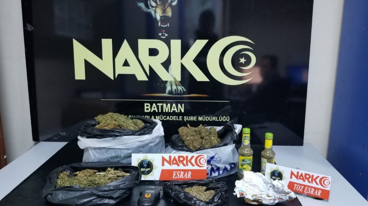 i Batman'da uyuşturucu operasyonu: 232 kilo esrar