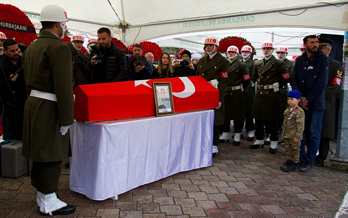 İdlib şehidi Eyüp Gülaştı'ya Samsun'da veda