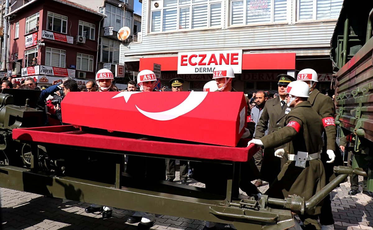 İdlib şehidi Eyüp Gülaştı'ya Samsun'da veda