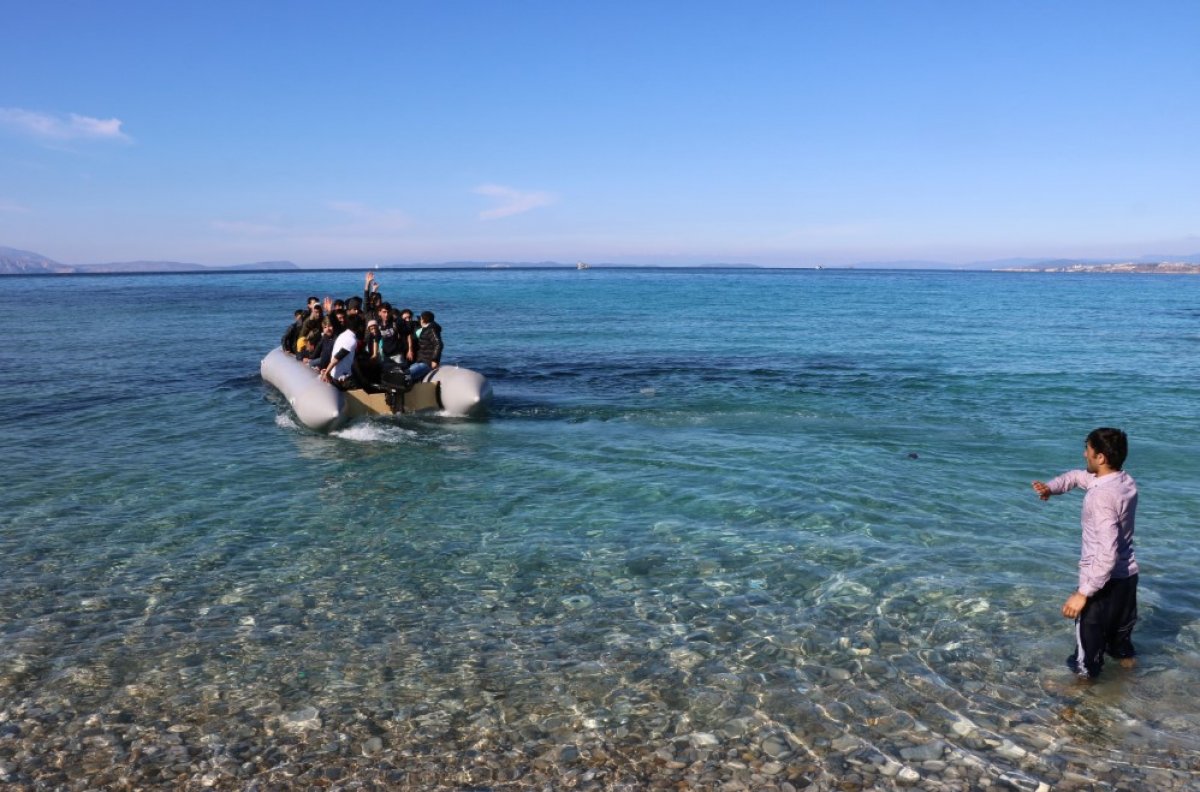 Göçmenler, Sakız Adası’na doğru yola çıktı