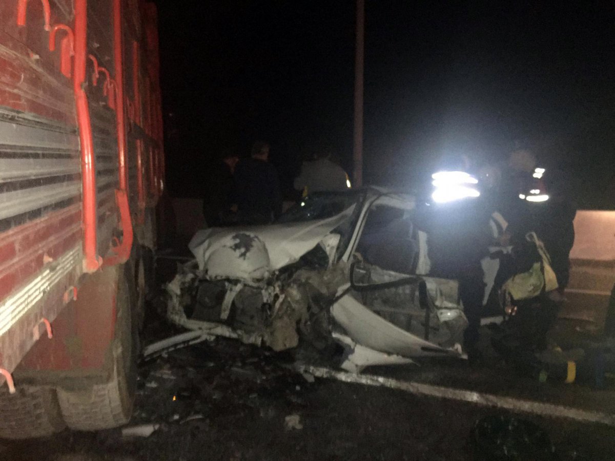 i Muğla'da otomobil ile kamyon çarpıştı