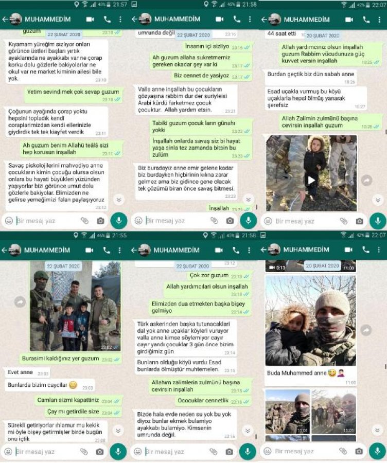 d İdlib şehidinin annesine gönderdiği mesajlar yürek burktu