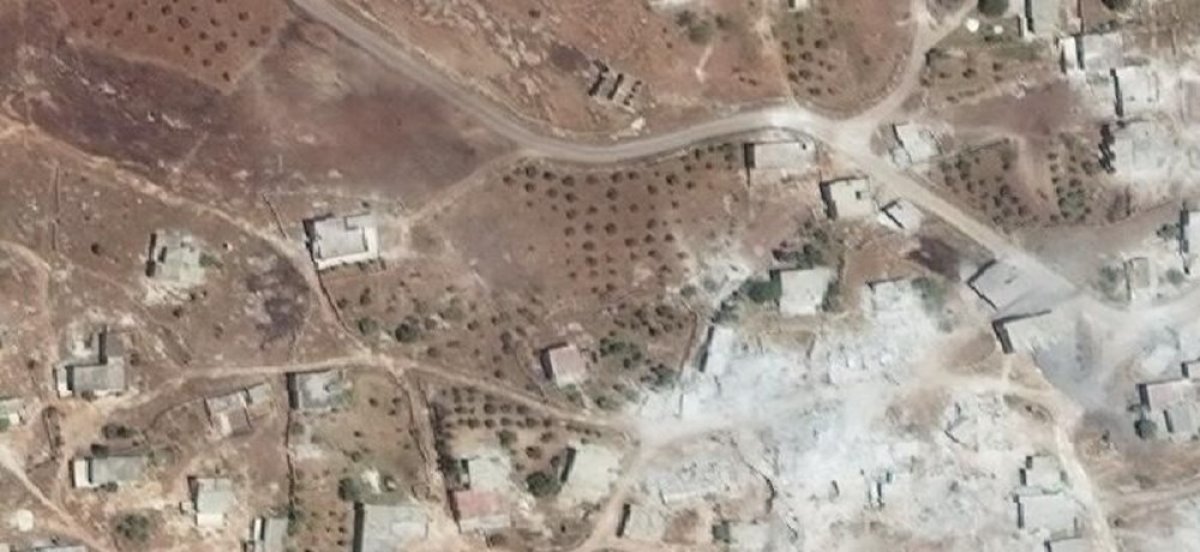 İdlib'deki yıkımın uydu görüntüleri