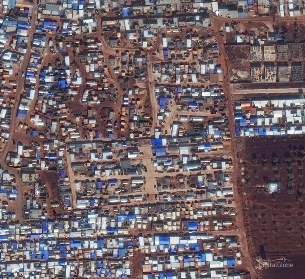 İdlib'deki yıkımın uydu görüntüleri