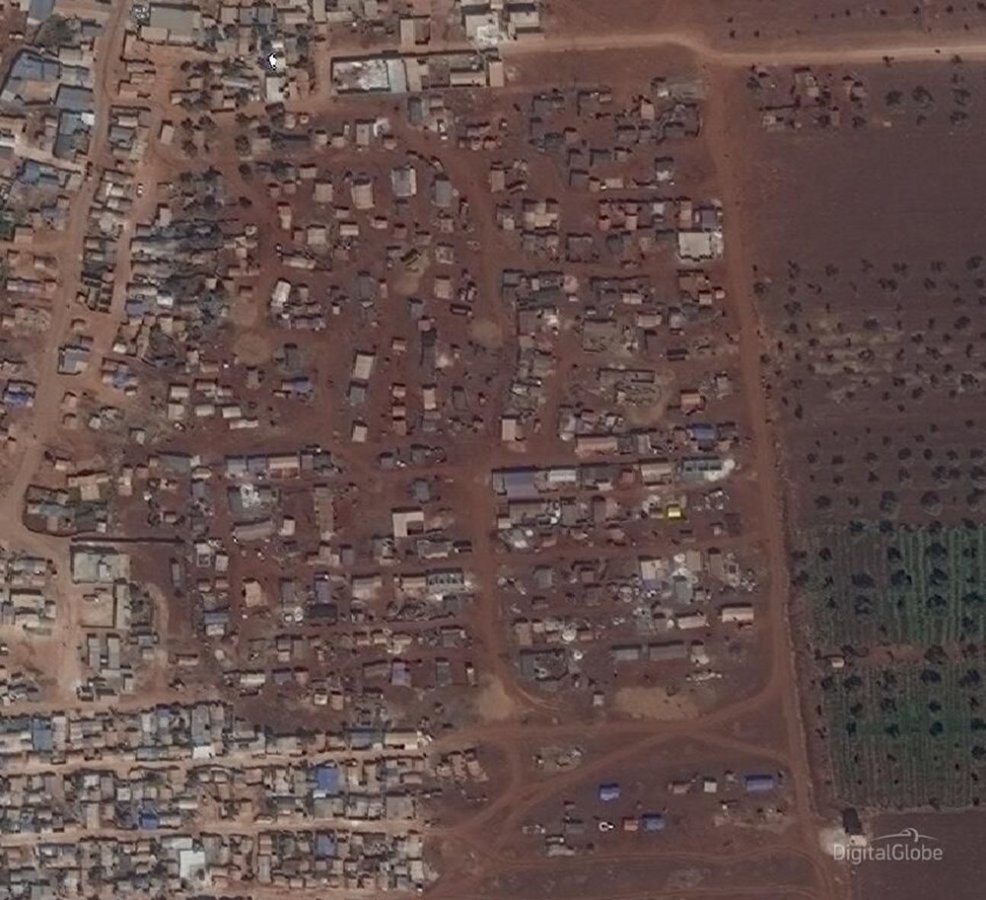 İdlib'deki yıkımın uydu görüntüleri