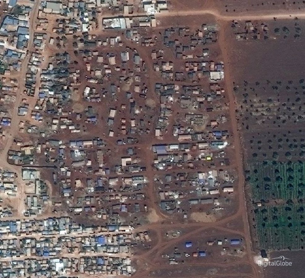 İdlib'deki yıkımın uydu görüntüleri