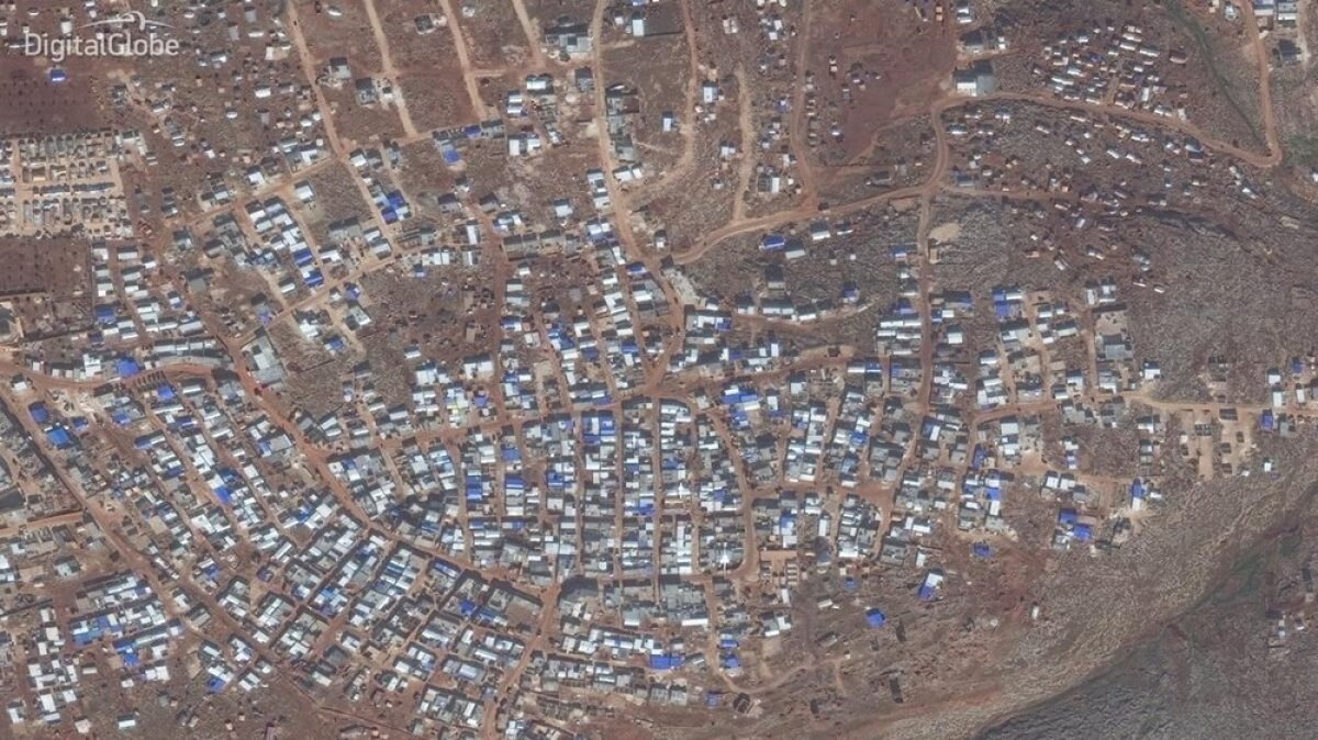 İdlib'deki yıkımın uydu görüntüleri