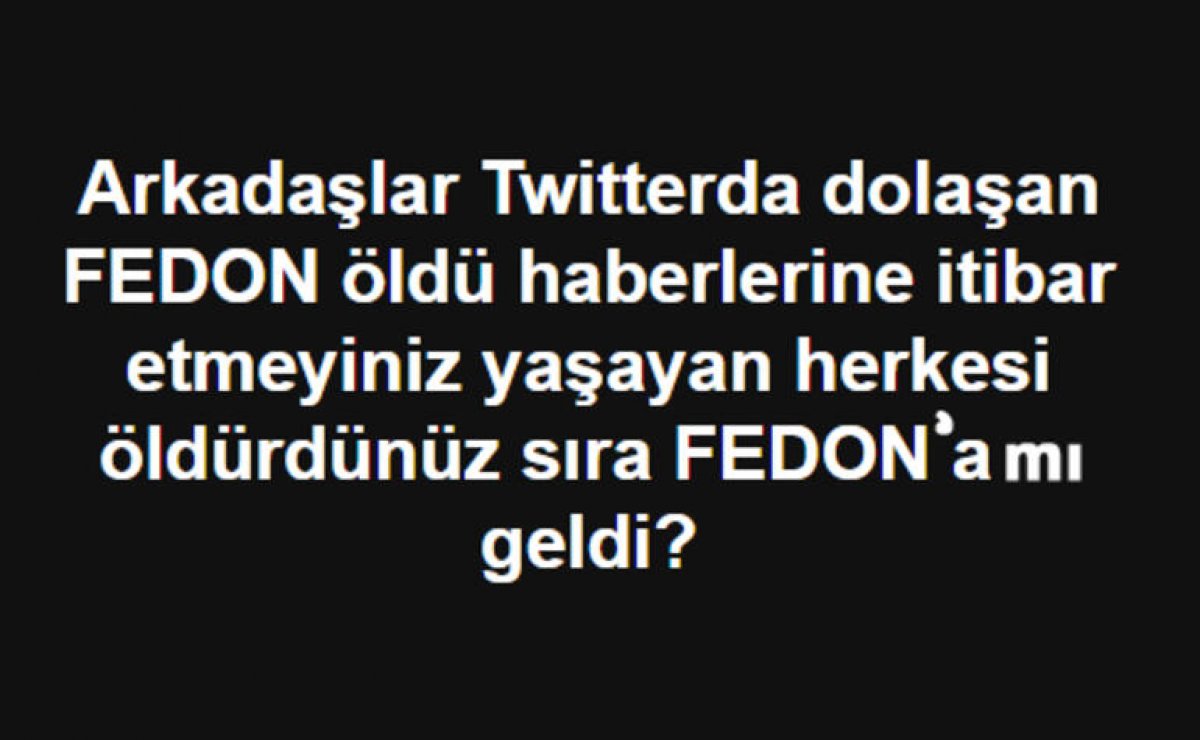 Fedon'un oğlu Theo: Babam ölmedi