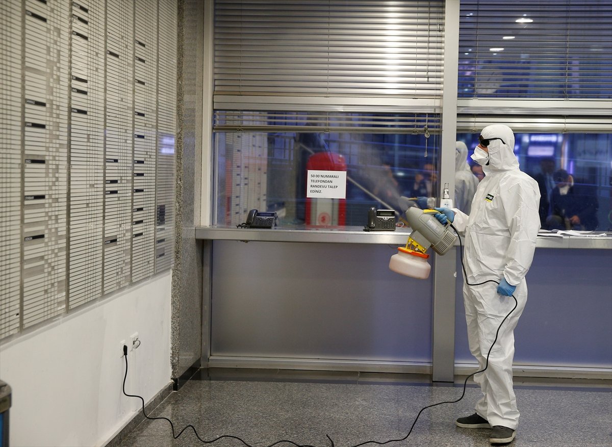 a TBMM koronavirüse karşı dezenfekte edildi