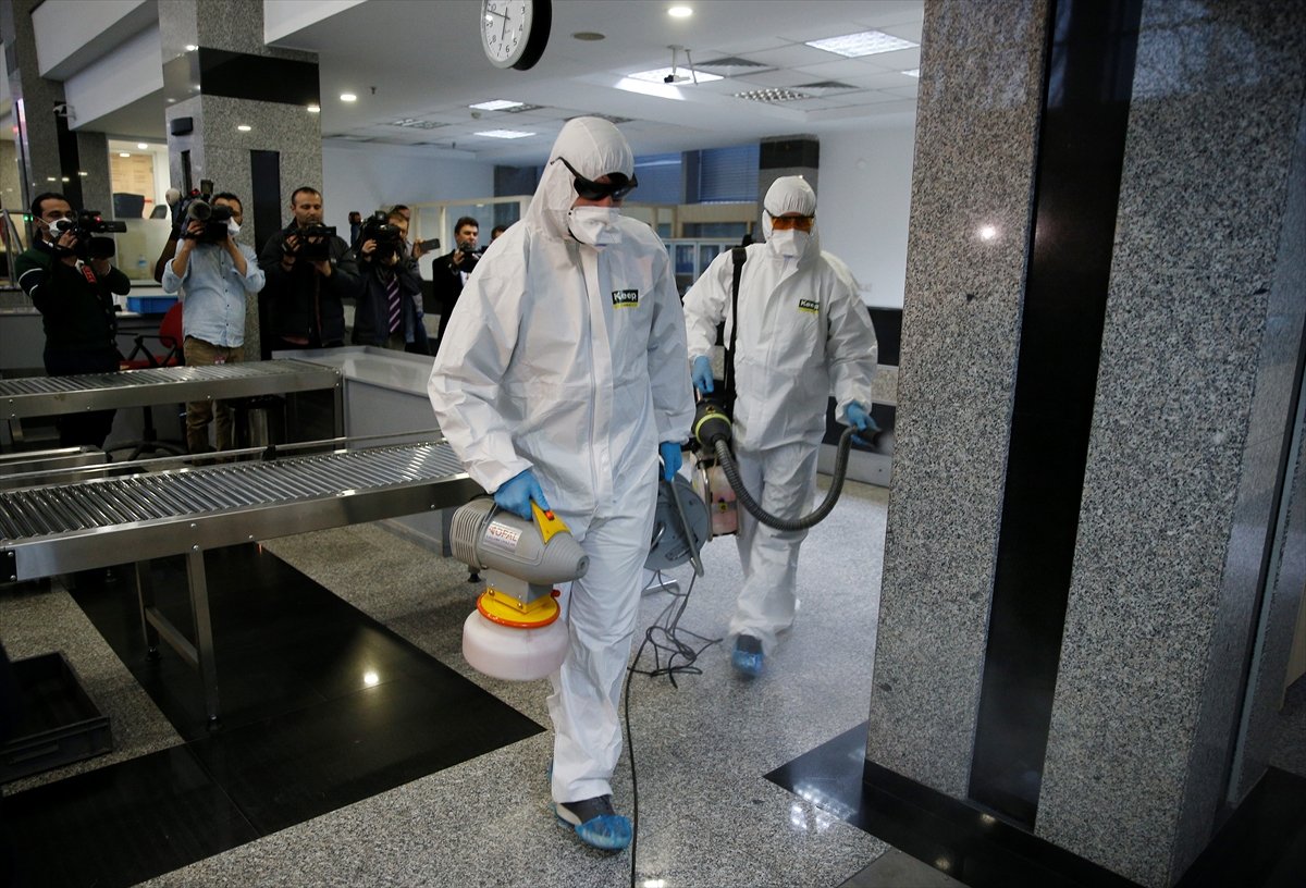 a TBMM koronavirüse karşı dezenfekte edildi