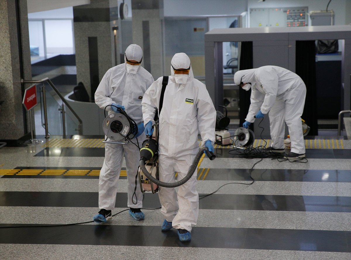 a TBMM koronavirüse karşı dezenfekte edildi