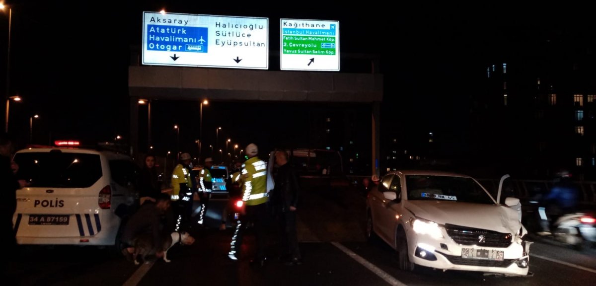 i İstanbul'da trafik kazası: 1 yaralı