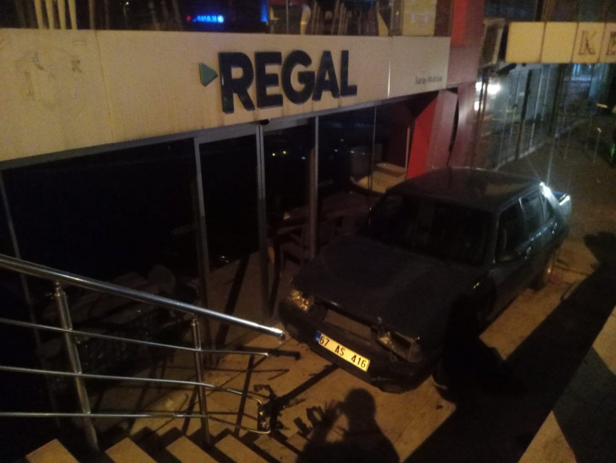 i Zonguldak'ta alkollü sürücü yoldan çıktı