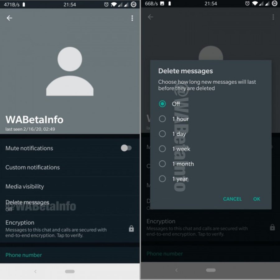 WhatsApp, otomatik mesaj silme özelliğini duyurdu