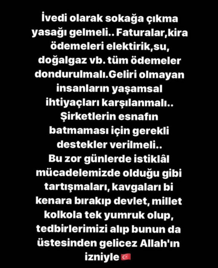 Seda Sayan: Sokağa çıkma yasağı gelsin