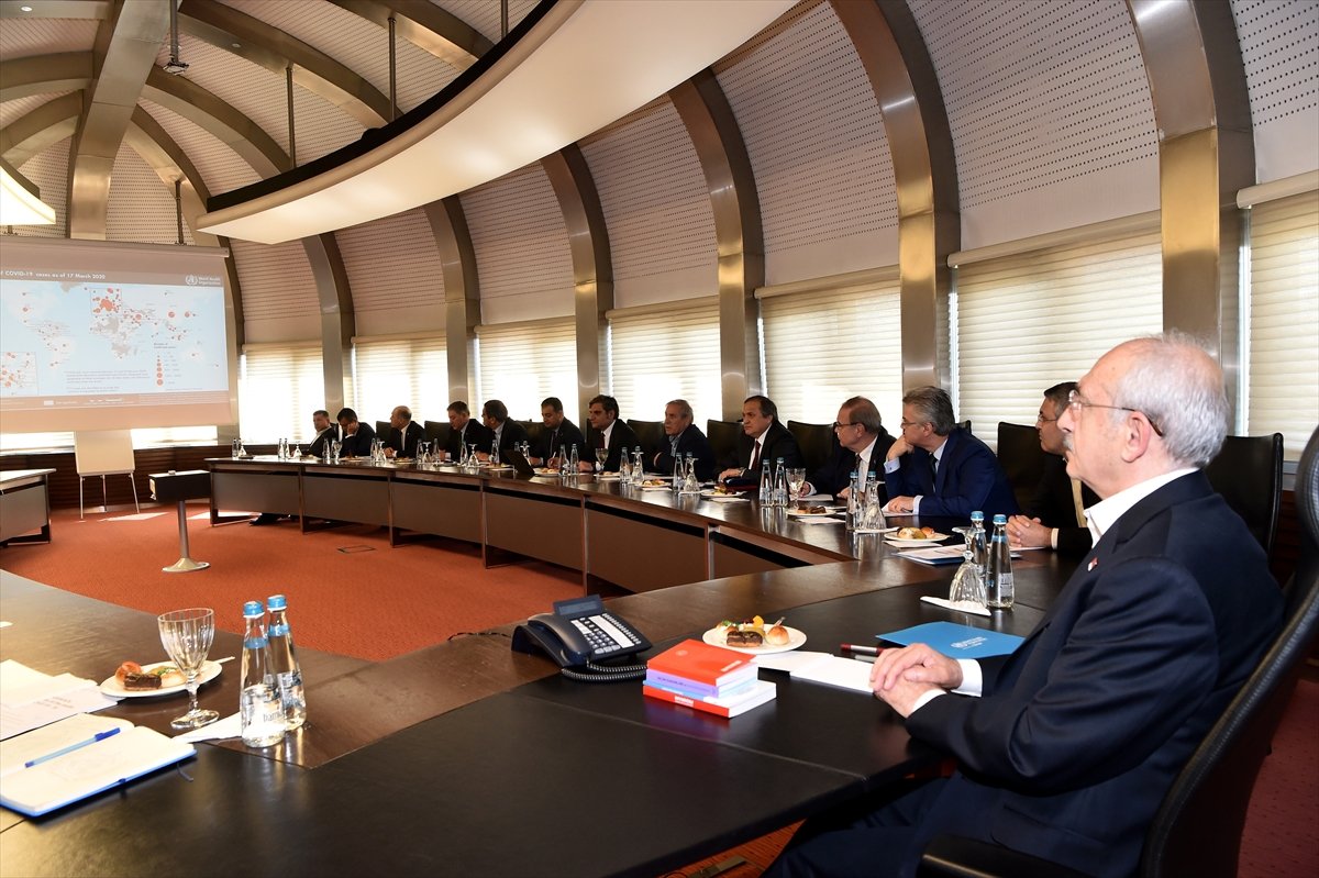 a Kılıçdaroğlu, DSÖ heyeti ile görüştü