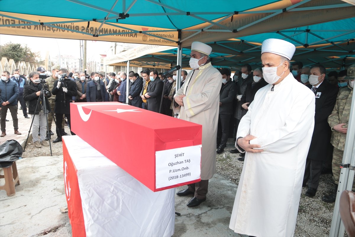 İdlib şehidi Kahramanmaraş'ta son yolculuğuna uğurlandı