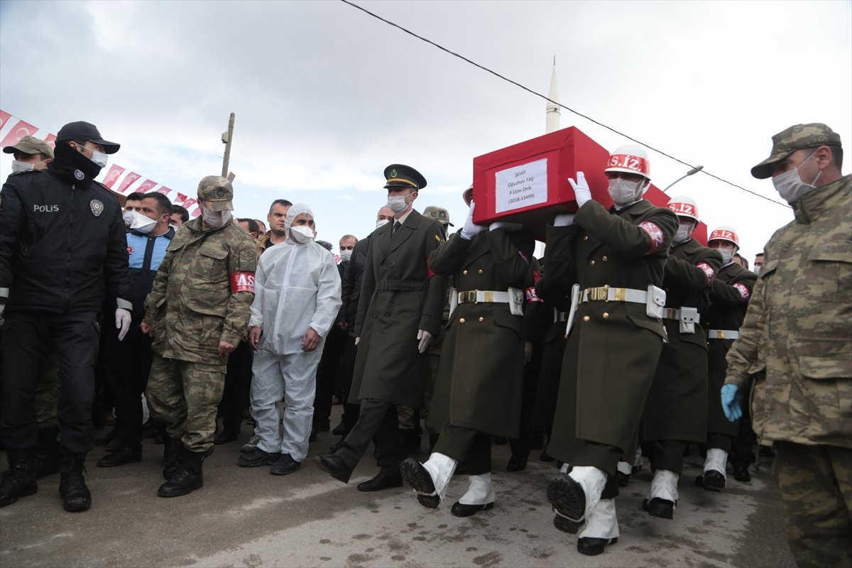 İdlib şehidi Kahramanmaraş'ta son yolculuğuna uğurlandı