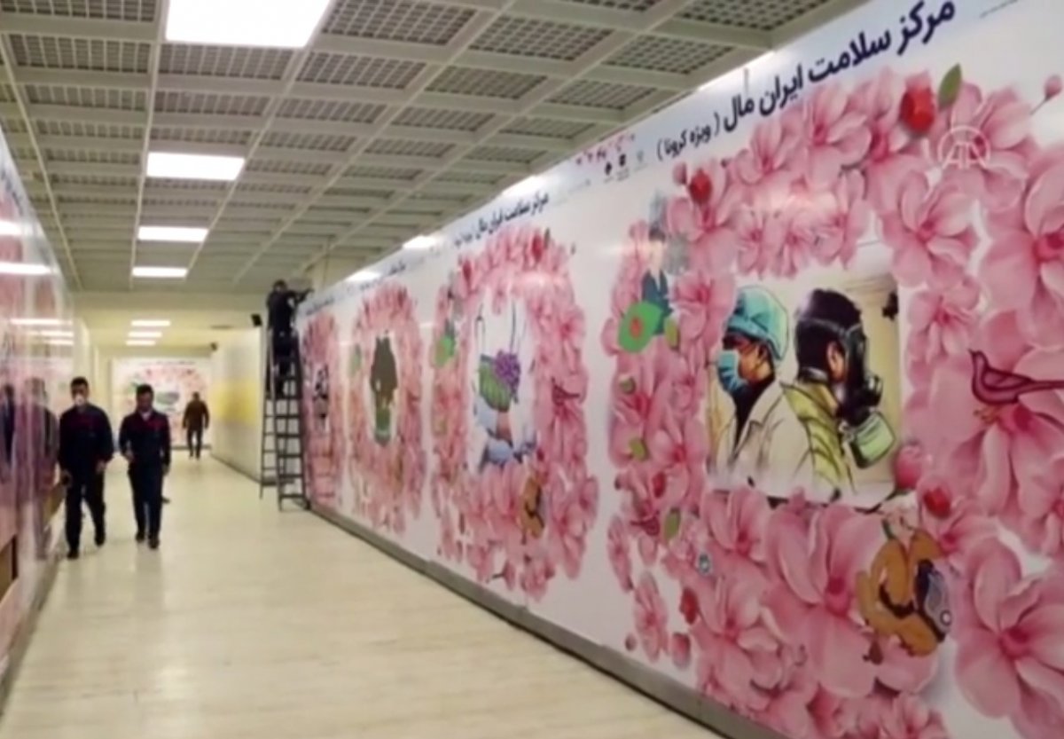 İran'da fuar alanları ile spor salonları hastane oluyor