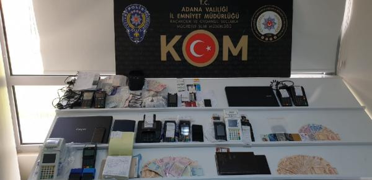 Adana'da 19 kişilik pos makinesi çetesi yakalandı