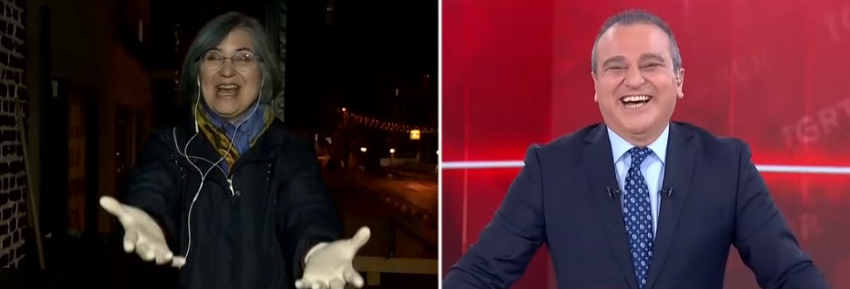 Canlı yayında kahkaha ile rahatlama terapisi