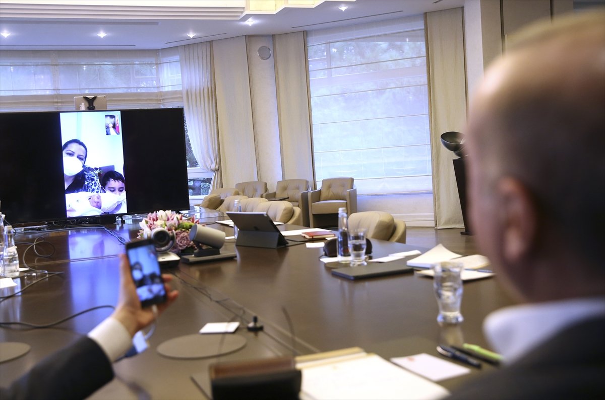 a Erdoğan, karantinada doğum yapan Sevda Gül'ü tebrik etti