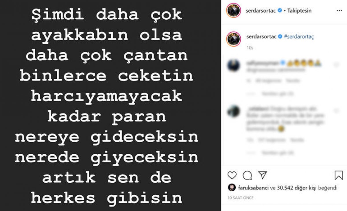 Demet Akalın, Serdar Ortaç'ı eleştirdi