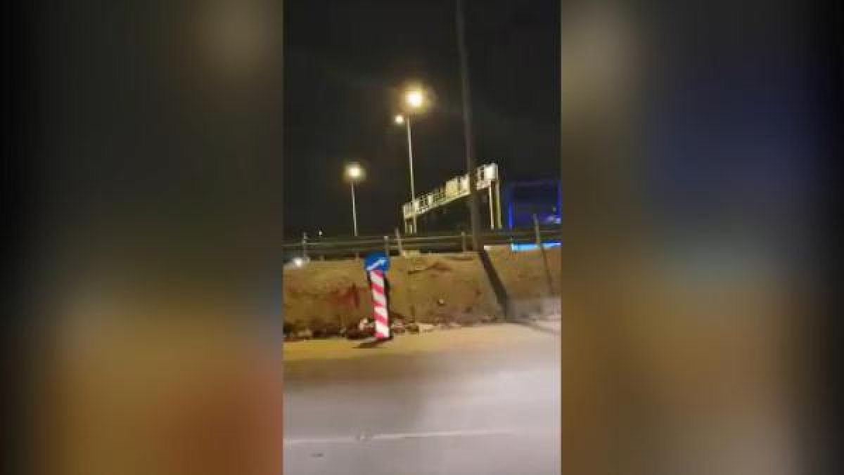 d Yunanistan'da levha kılığına girerek sokağa çıktı