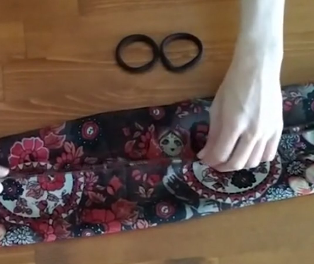 Fulardan 1 dakikada maske yapımı