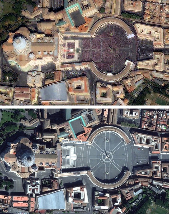 r Vatikan, Palmiye Pazarı kutlamalarında boş kaldı