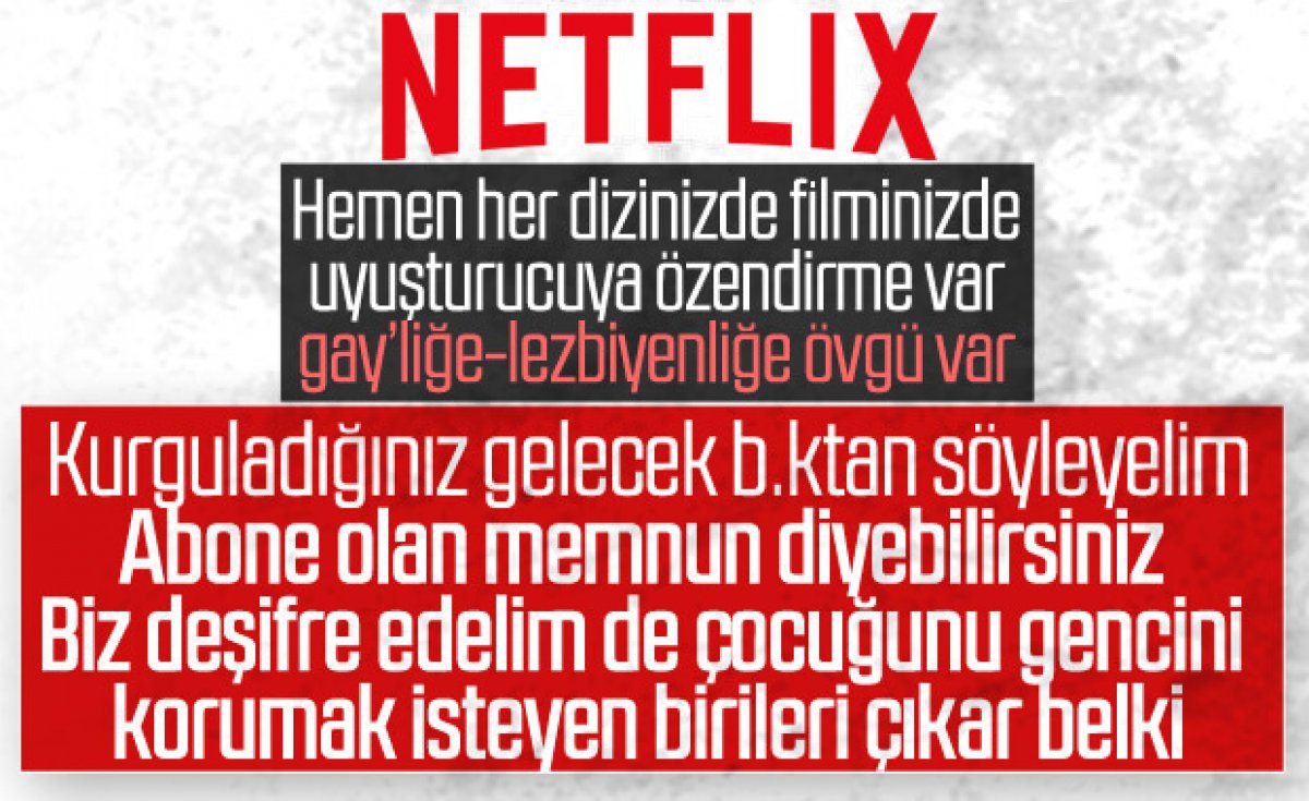 Türk toplumunun önündeki tehlike: Netflix