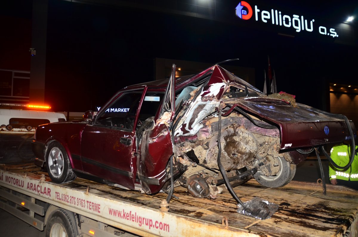 Samsun'da trafik kazası: 2'si ağır 3 yaralı