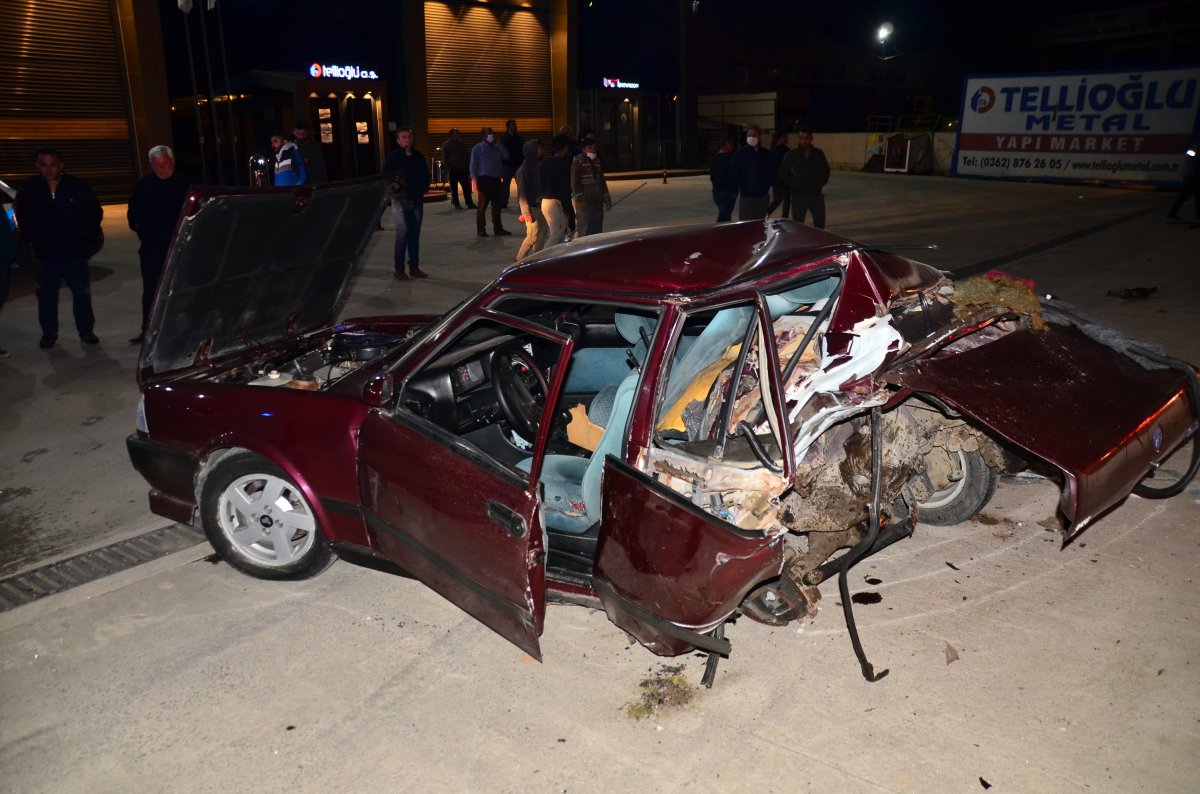 Samsun'da trafik kazası: 2'si ağır 3 yaralı