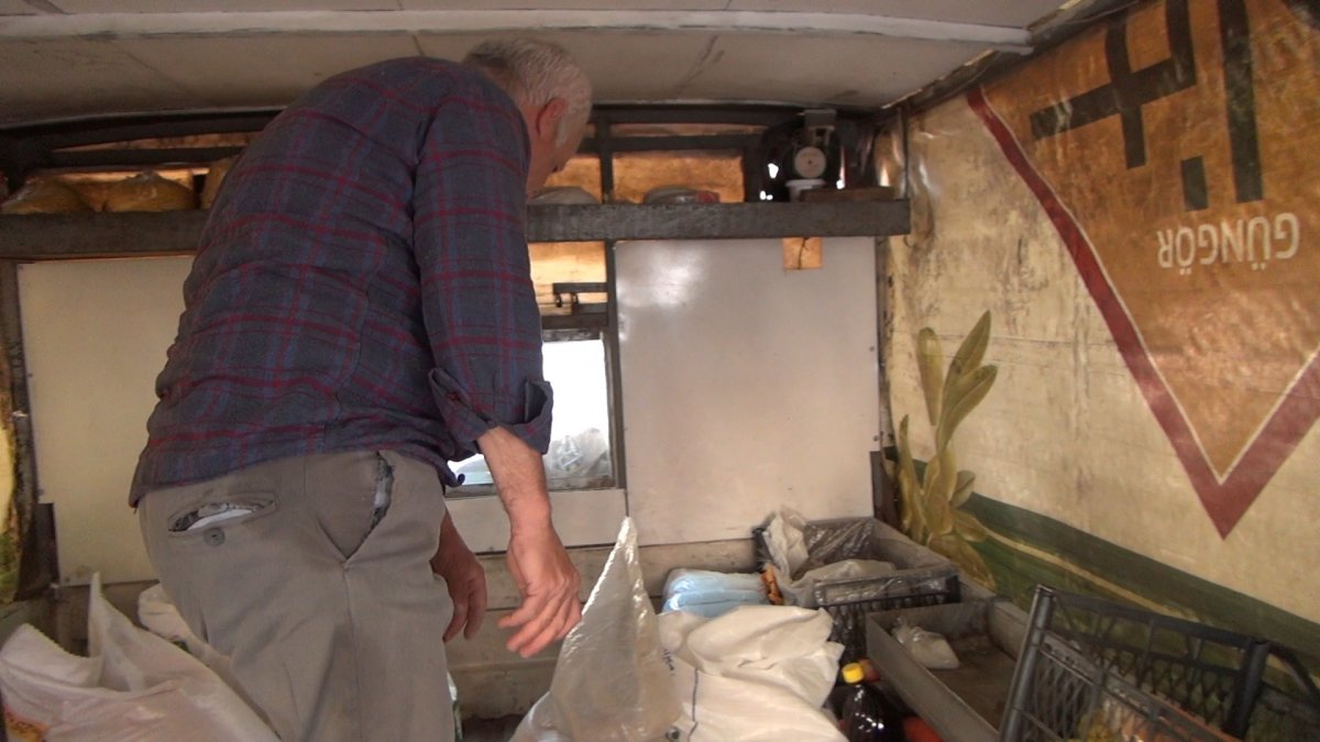 i Bursa'da hırsızlar pazarcının arabasını soydu