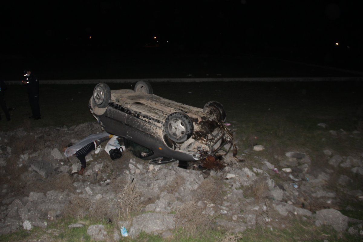 i Konya'da takla atan araçtaki 1 kişi öldü