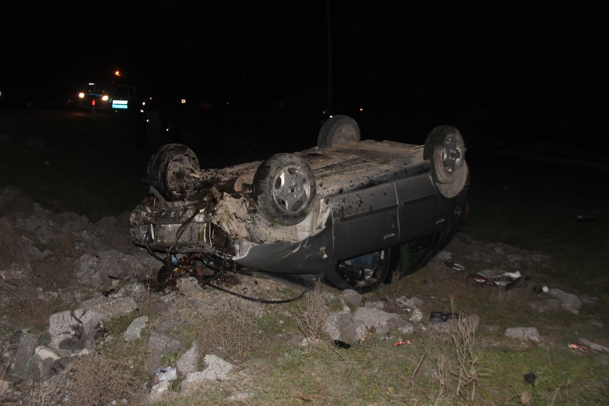 i Konya'da takla atan araçtaki 1 kişi öldü