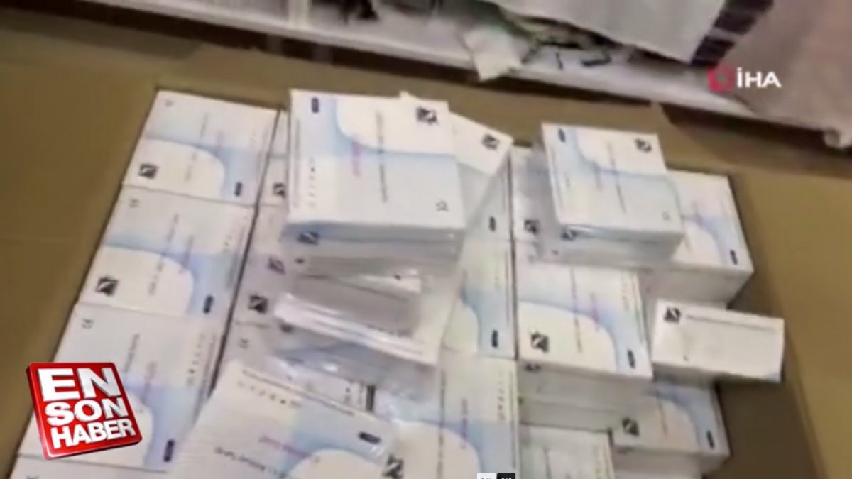 İstanbul'da 5 bin 575 adet test kiti ele geçirildi