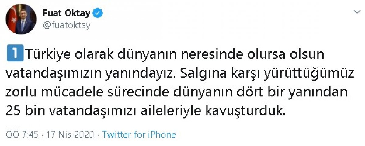 Yurt dışından 25 bin Türk vatandaşı daha getirilecek