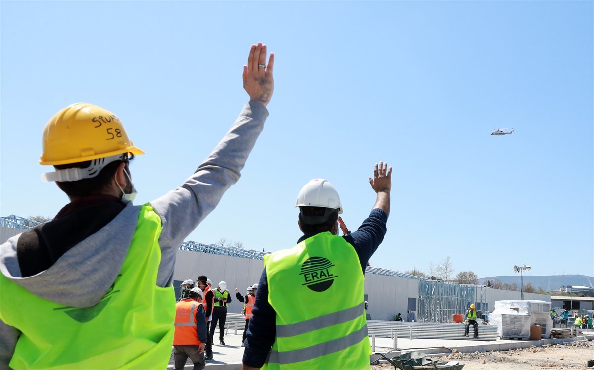 Cumhurbaşkanı Erdoğan, hastaneleri havadan inceledi
