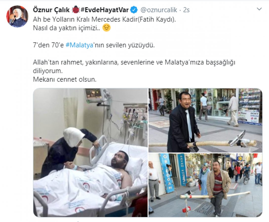 Malatya'nın sevilen ismi Mercedes Kadir yaşamını yitirdi