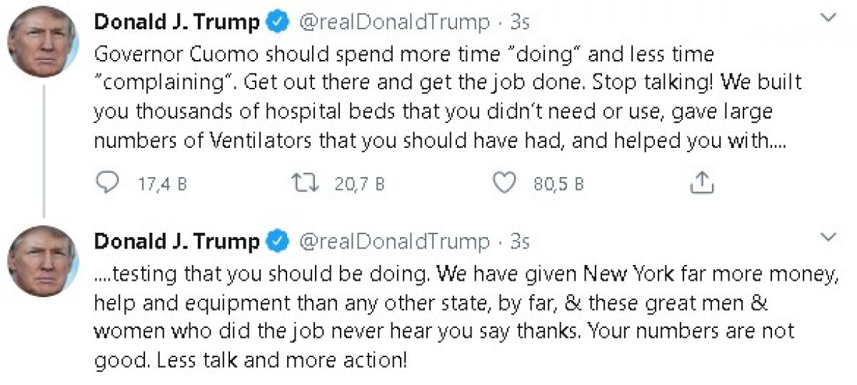 Trump, Demokrat eyalet valilerine savaş açtı