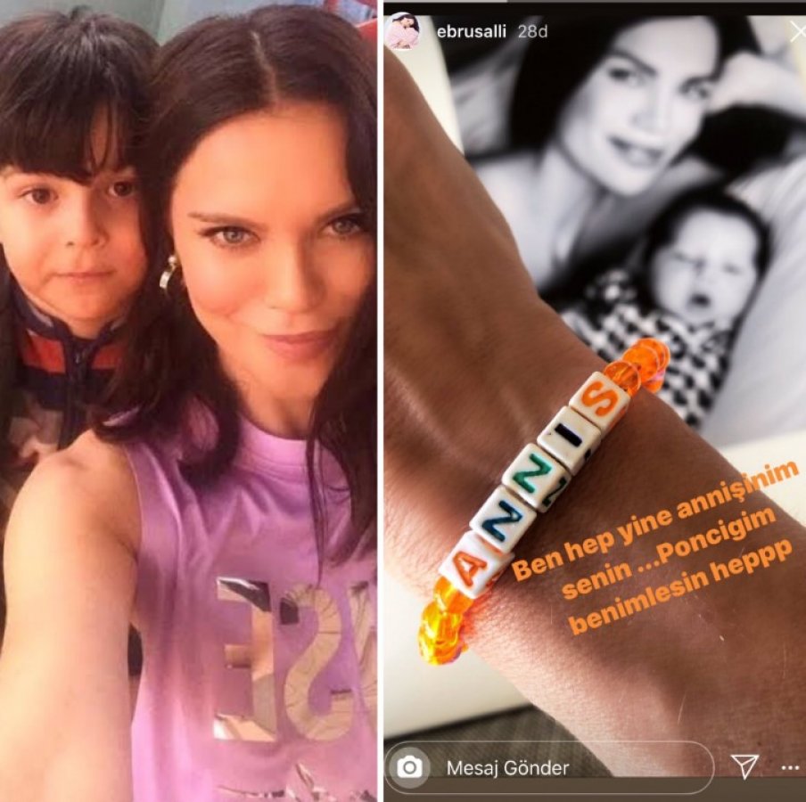 Ebru Şallı, oğlunun mezarında dua etti