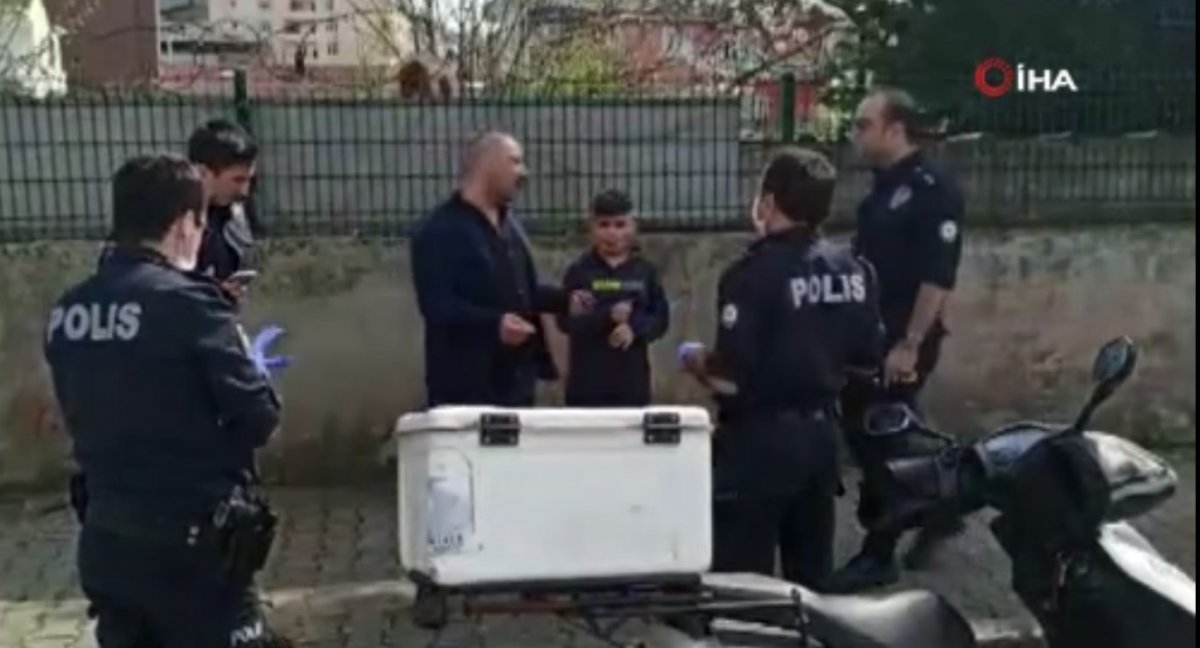 Sokakta çocuğu ile yakalandı