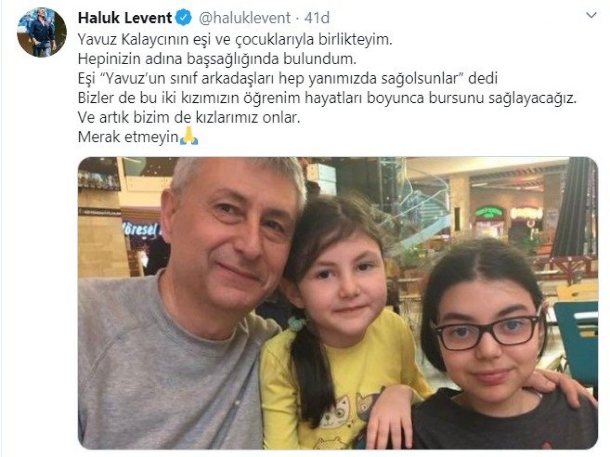 Haluk Levent yine yardıma koştu
