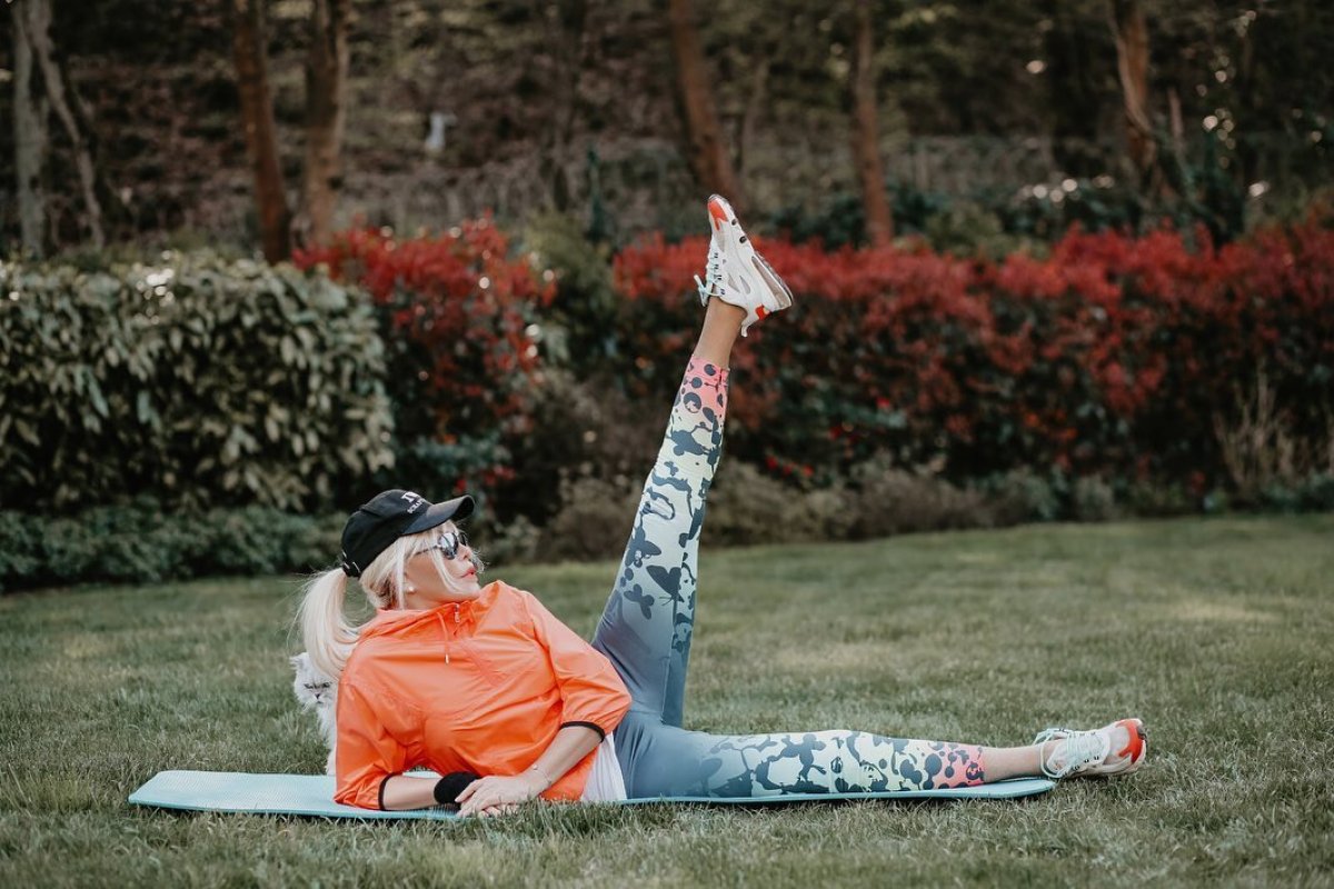 ajda pekkan Ajda Pekkan'dan spor paylaşımı