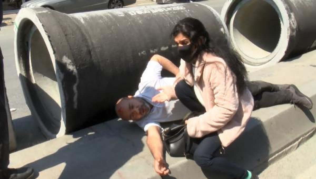 Beyoğlu'nda karşıdan karşıya geçmek isterken araba çarptı