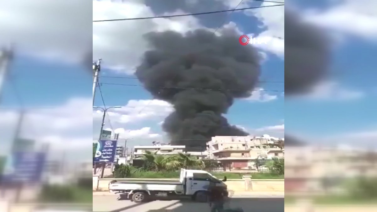 i Afrin'de bomba yüklü tankerle terör saldırısı