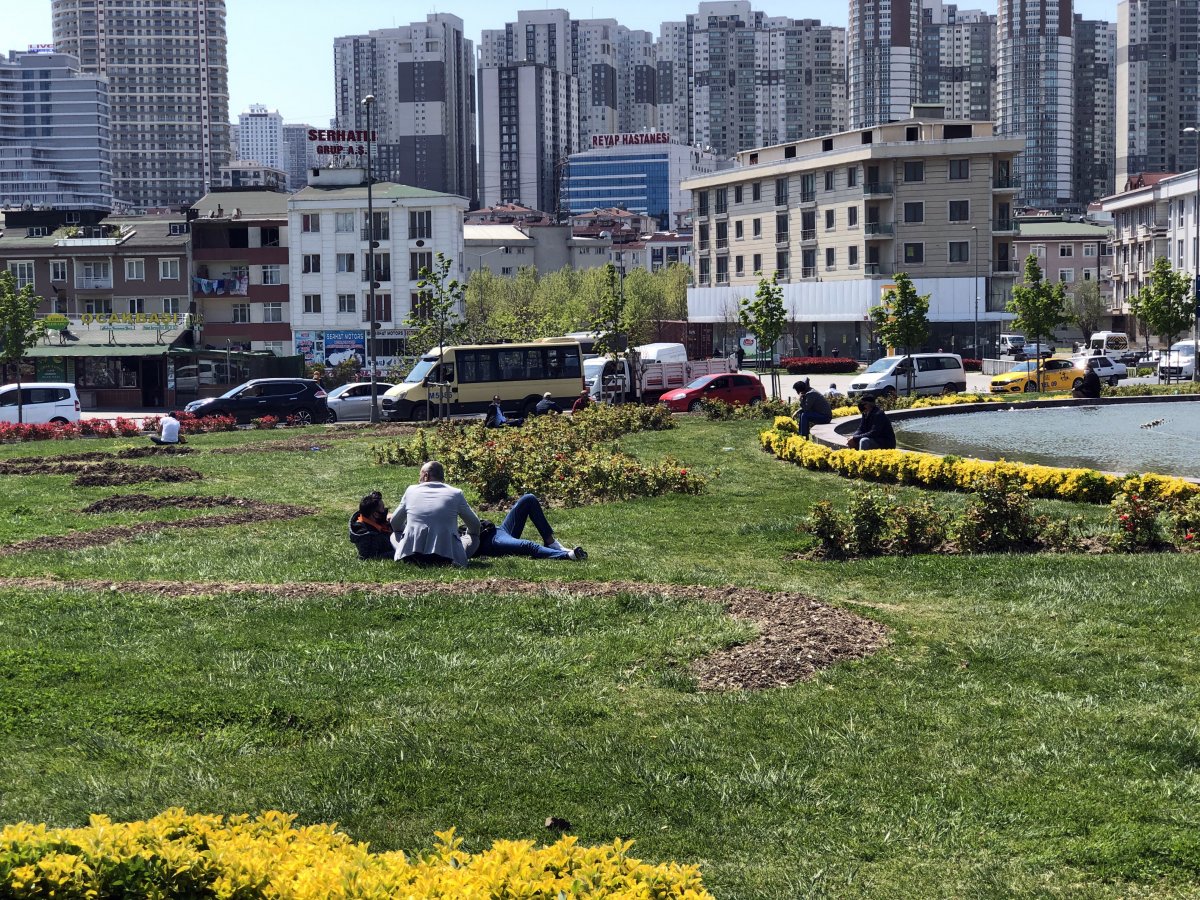 i Yeşil alanlara korunmasız çıkan vatandaştan ilginç diyalog