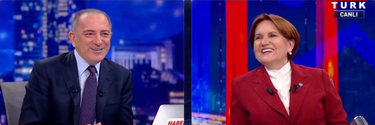 Canlı yayında Meral Akşener'in kahkahaları